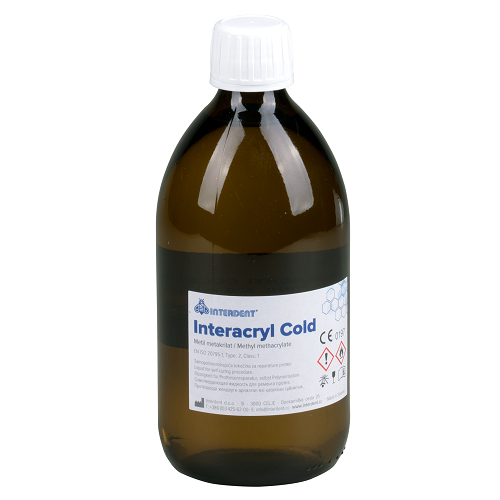 Жидкость для пластмассы INTERACRYL COLD, для холодной полимеризации, 250мл. / Interdent 