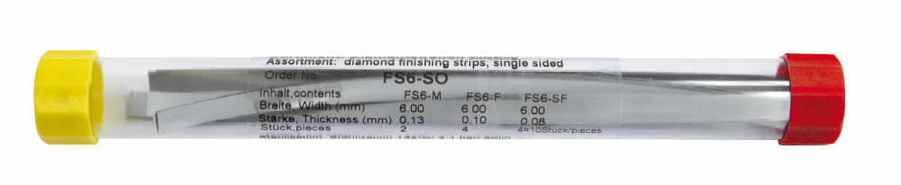 Штрипсы алмазные широкие, 6мм, набор FS6-SO (10шт/уп)