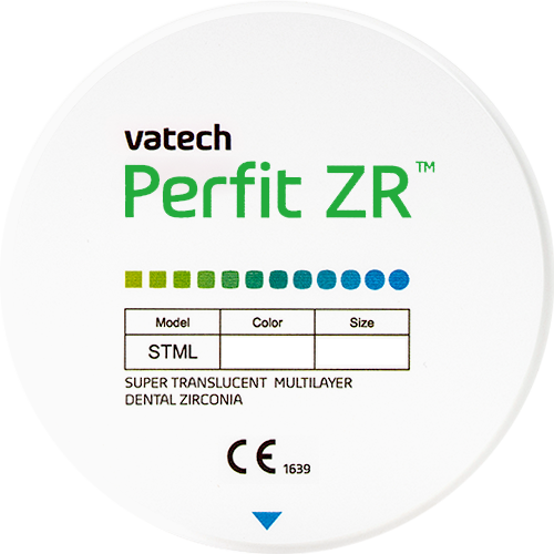 Диск многослойный из диоксида циркония Perfit ZR STML (оттенок А1): NU 14 AISM W
